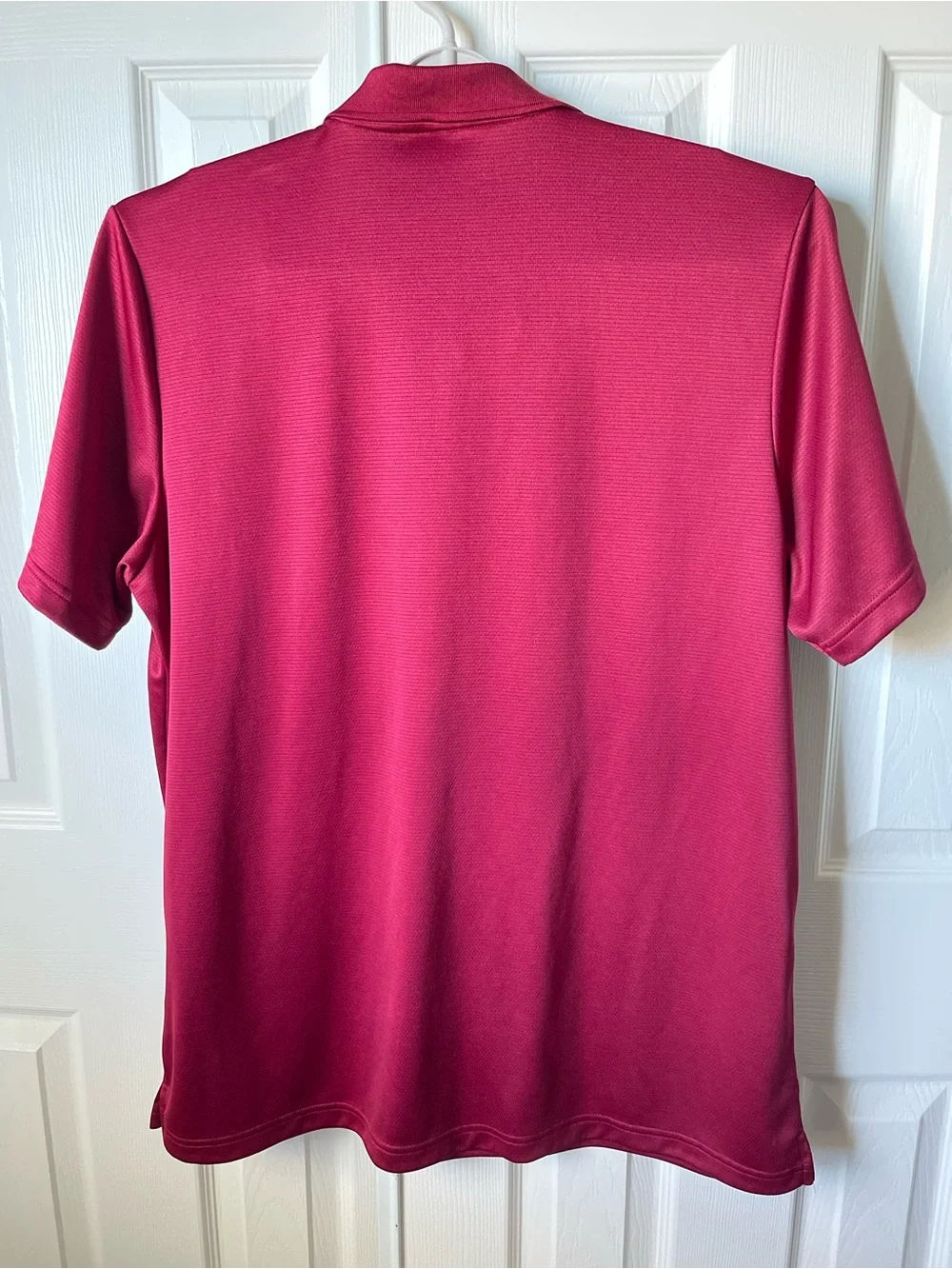 Adidas Men’s Size XL Burgundy Golf Polo Shirt Performance Short Sleeve
